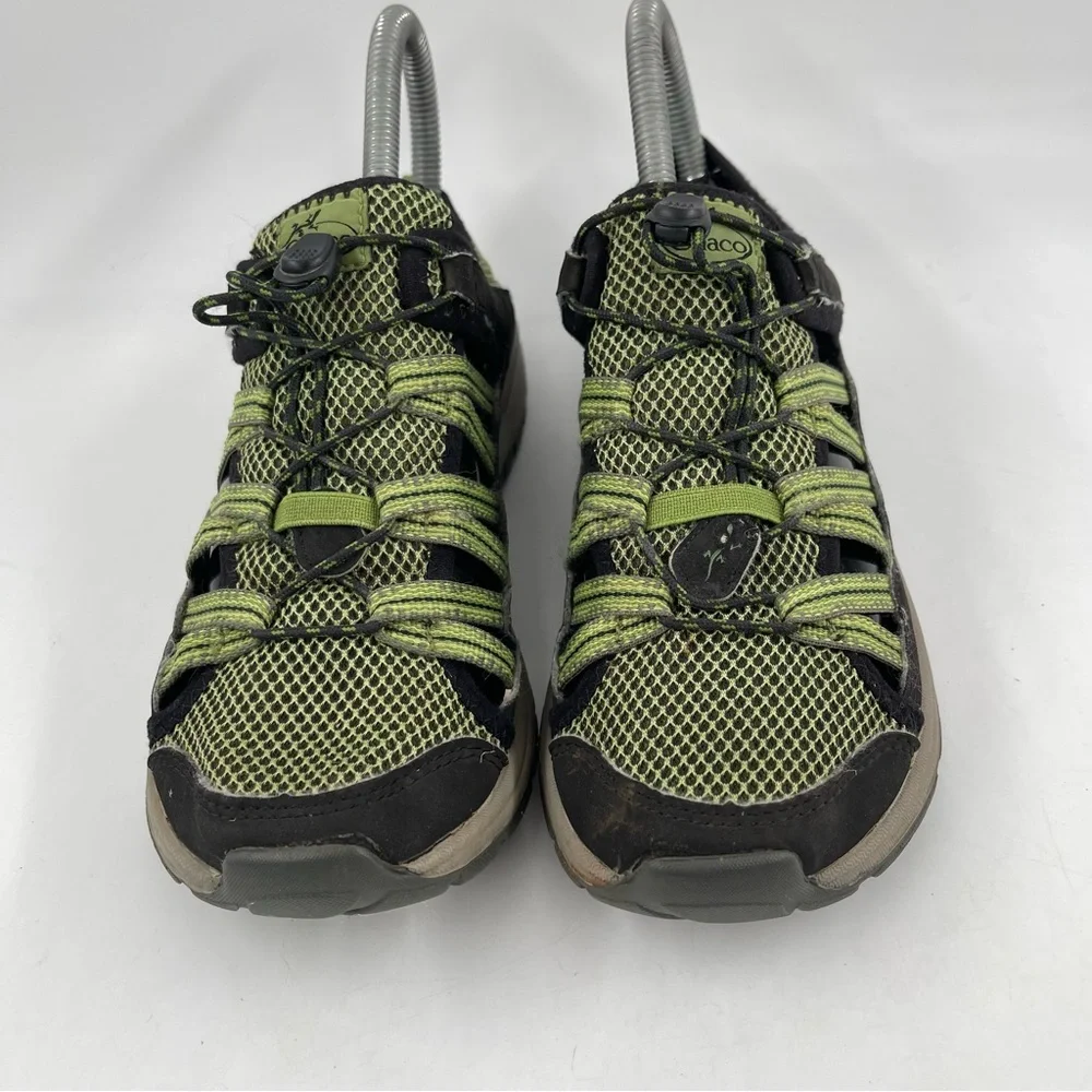 Chaco Unisex Kid’s Outcross 2 Green Black Hiking Water Shoes - Size 4 Youth